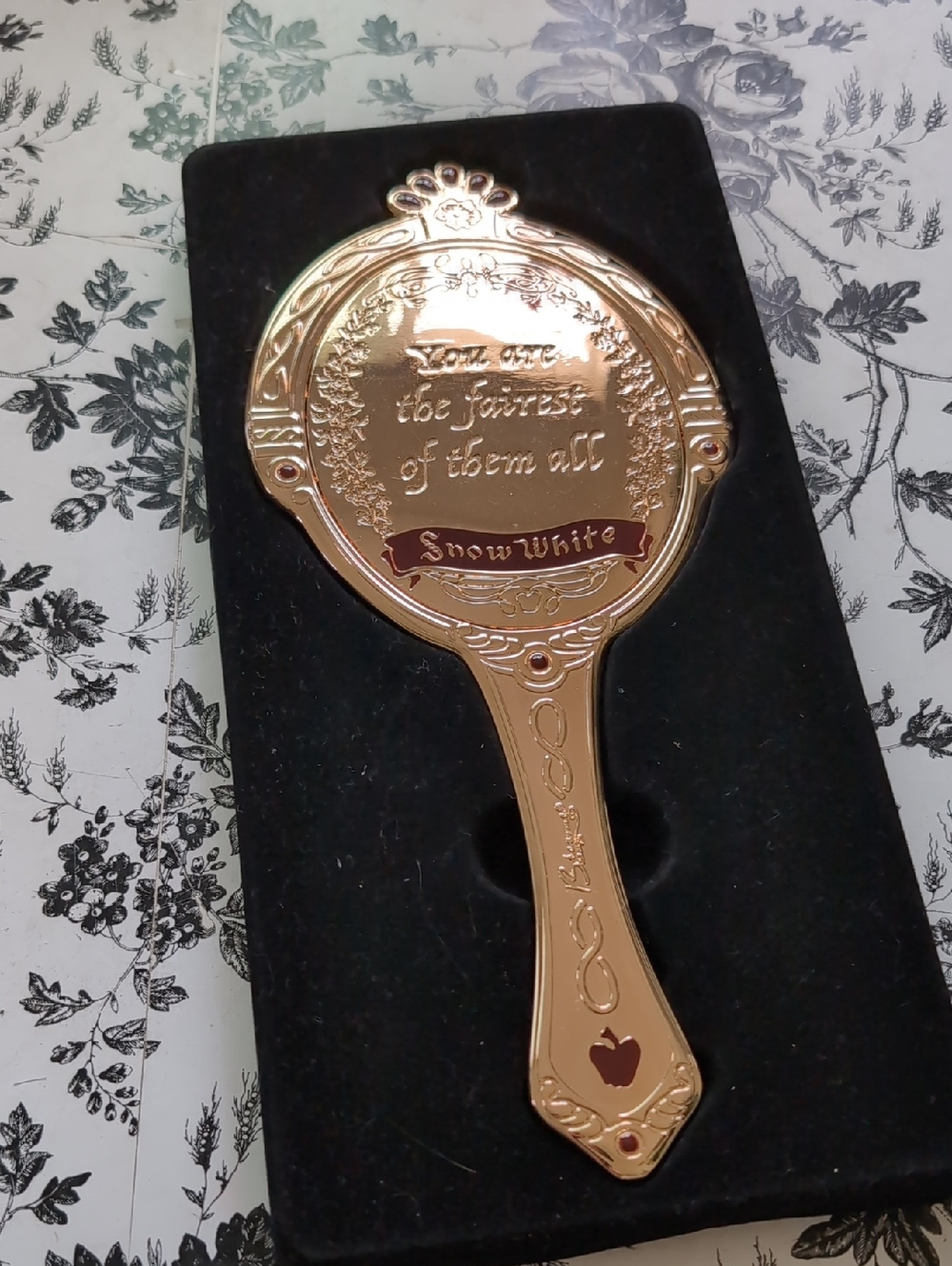 Besame & Disney 1937 Collection Snow White Gold Tone Hand Mirror